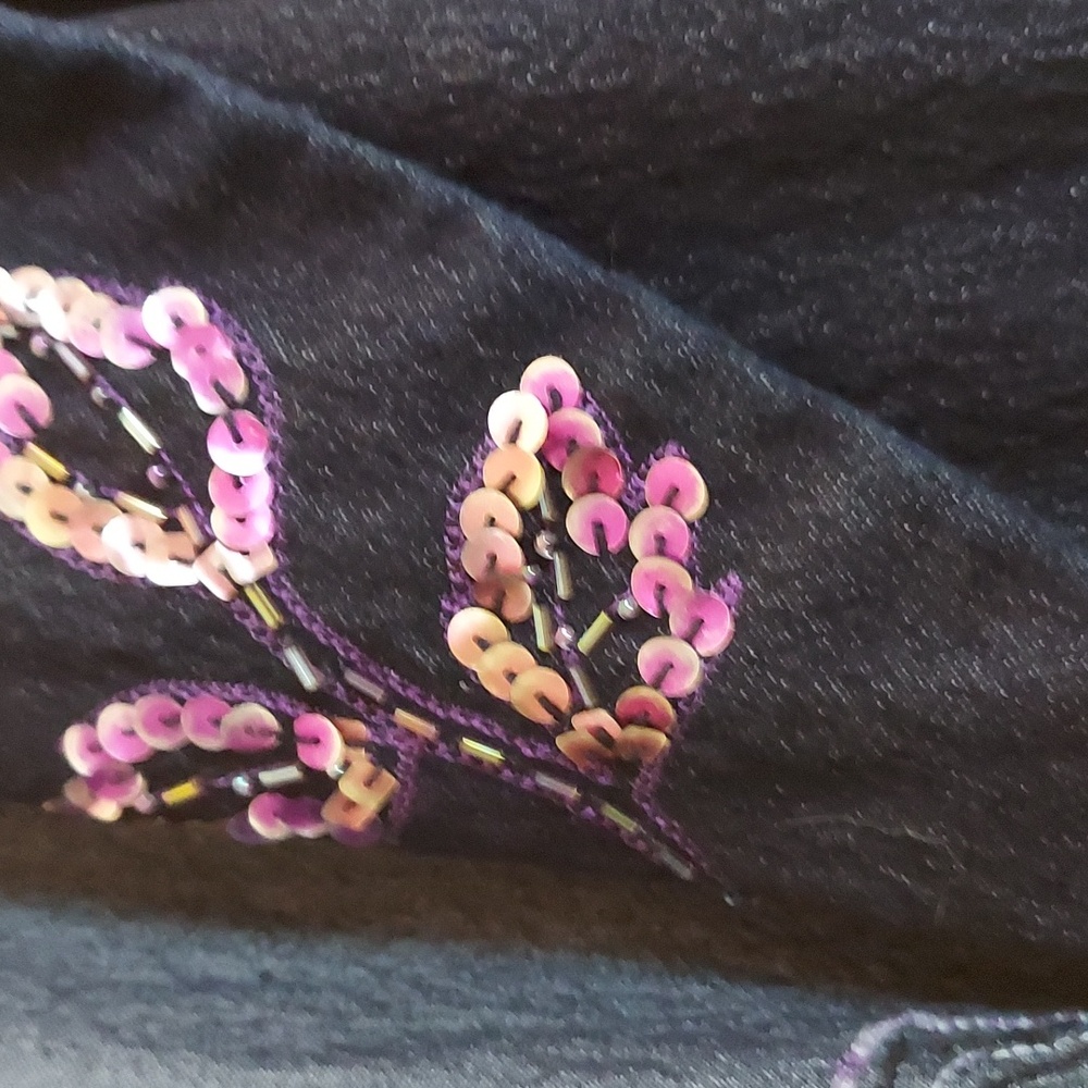 Sequined jeans jacket - Picture 3 of 8